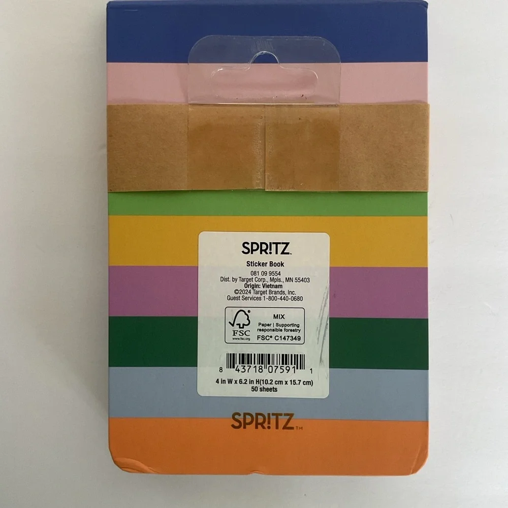 Spritz Sticker Planner Book NWT